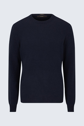 Cashmere-Rundhals-Pullover Cashmono in Navy