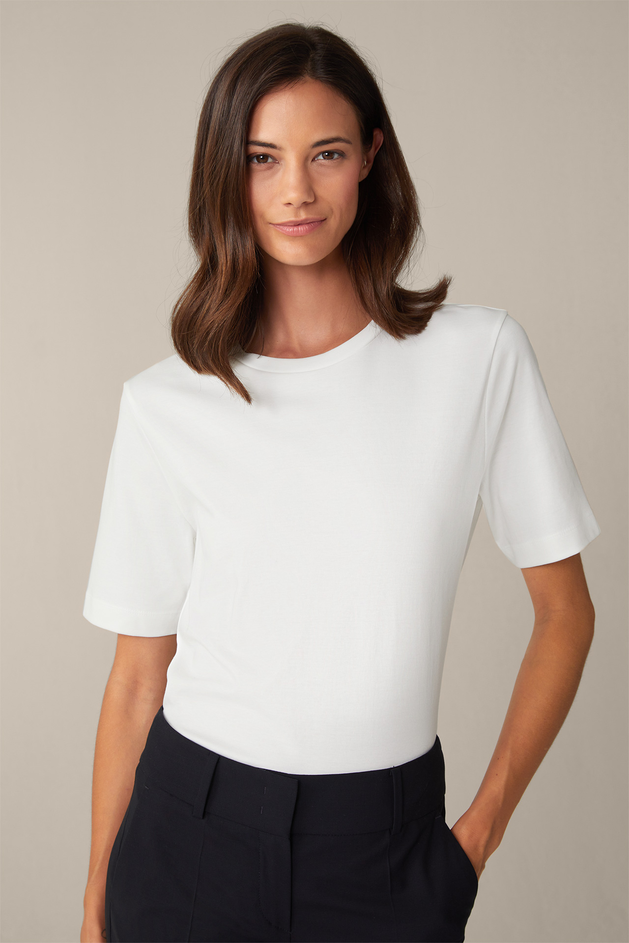 Organic Cotton T-Shirt in Weiß