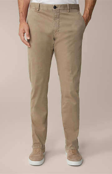 Cino Cotton Chinos in Taupe