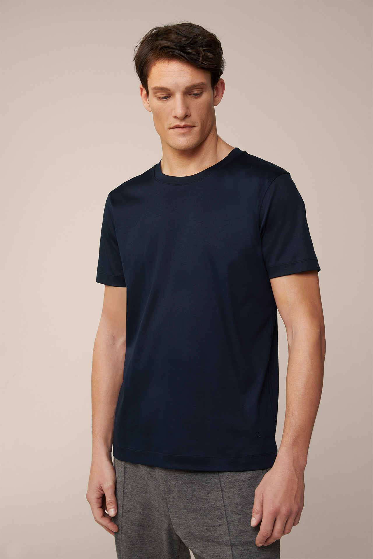 Gabriello cotton T-shirt in Navy