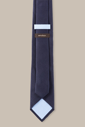 Seiden-Krawatte in Dunkelblau