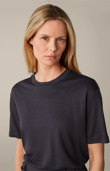Tencel T-shirt in Anthracite
