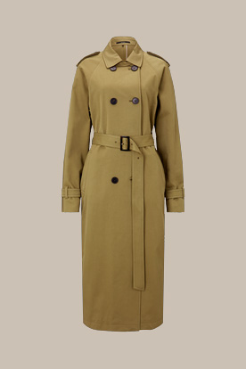 Oversize Trenchcoat mit Raglanärmeln in Oliv