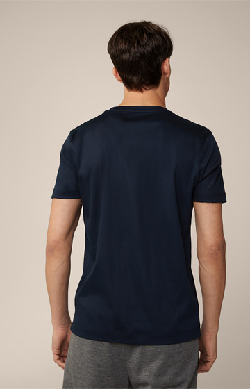 Gabriello Cotton T-shirt in Navy