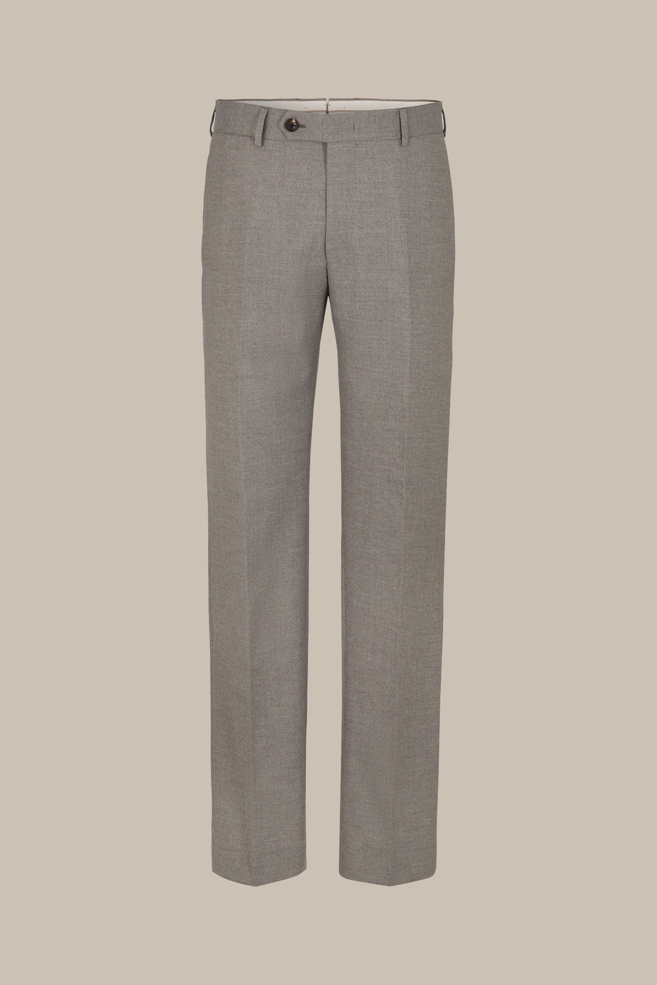 Santios Wool Flannel Modular Trousers with Stretch in Grey - in