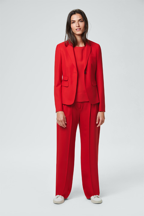 Woll-Blazer in Rot