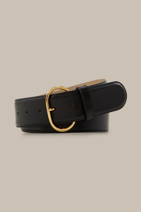 Nappa Belt in Black
