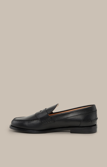 Loafer aus Leder by Unützer in Schwarz