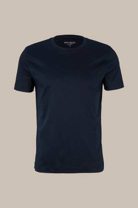 Baumwoll-T-Shirt Gabriello in Navy