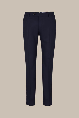 Travel Jersey Flannel Peso Modular Trousers in Navy 