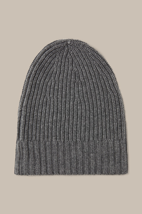 Cashmere-Mütze in Grau