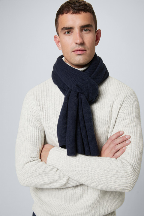 Cashmere-Schal Can in Navy