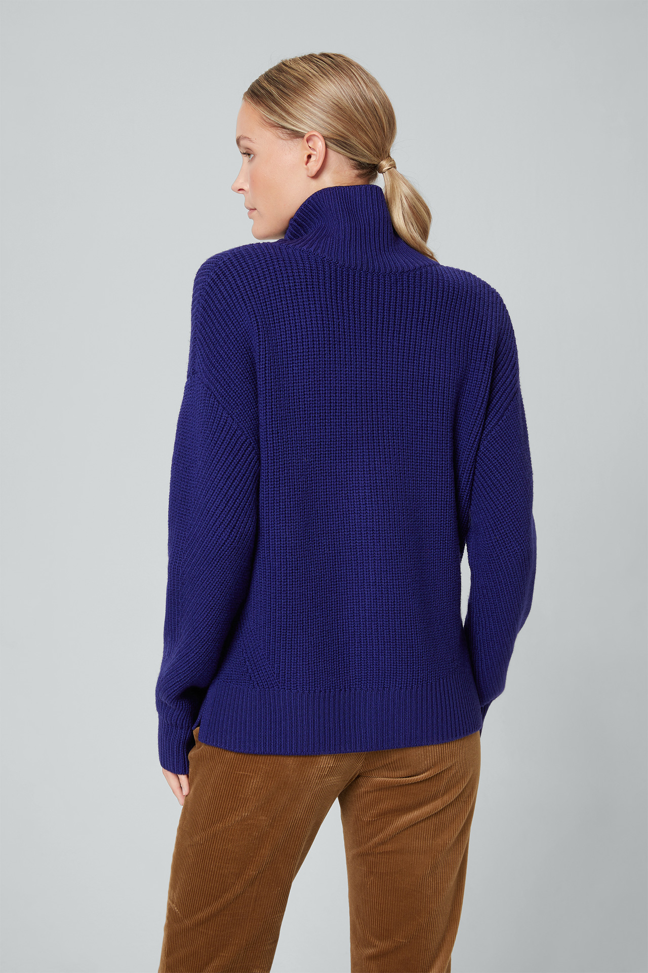 Merino-Pullover in Lila - im windsor. Online-Shop