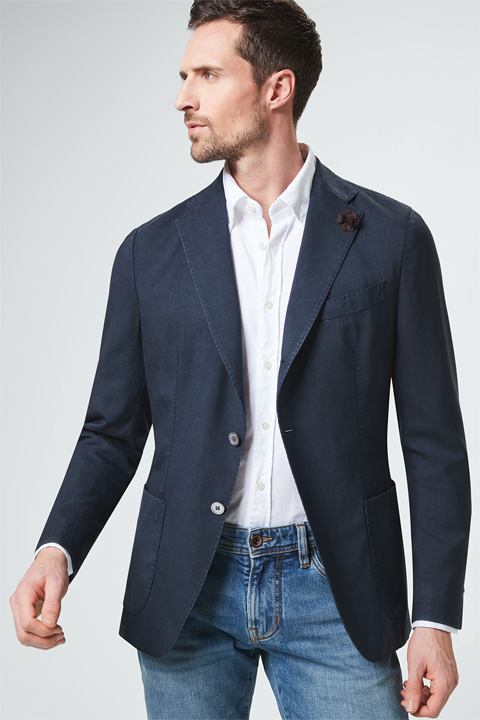 Sakko Camicia in Navy