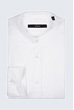 Smart-Shirt Leno mit Stehkragen  in Weiß