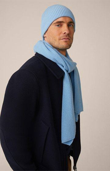 Can Cashmere Scarf in Light Blue