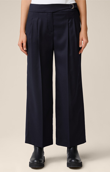 Flanell-Culotte in Navy