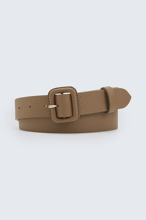 Ledergürtel in Taupe