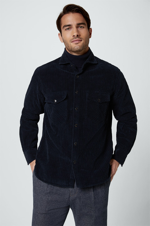 Cord-Overshirt Oliveri in Navy