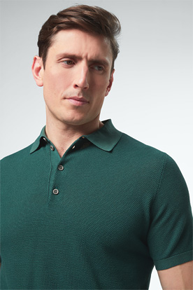 Poloshirt Caius in Dunkelgrün