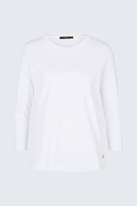 Baumwoll-Shirt in Weiß