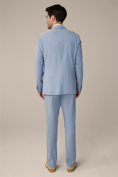 Sono-Bene Wool Blend Suit in Blue Mix