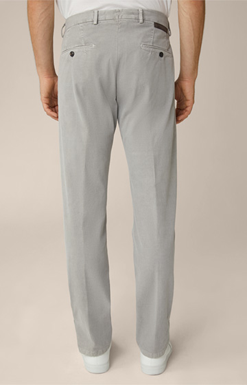 Textured Cino Cotton Chinos in Grey