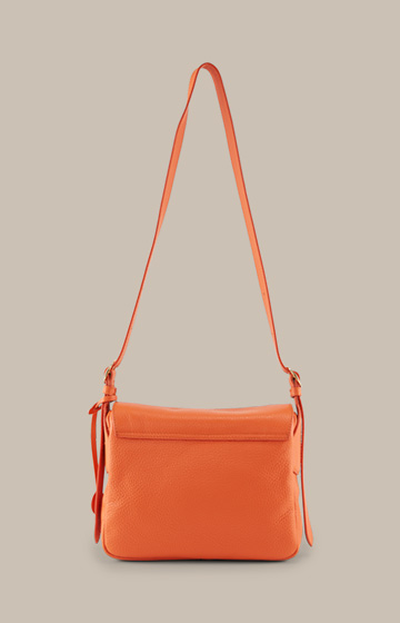 Crossbody-Bag aus Nappaleder in Orange