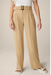 Iconic Tailoring Wollcrêpe-Palazzo-Hose in Beige