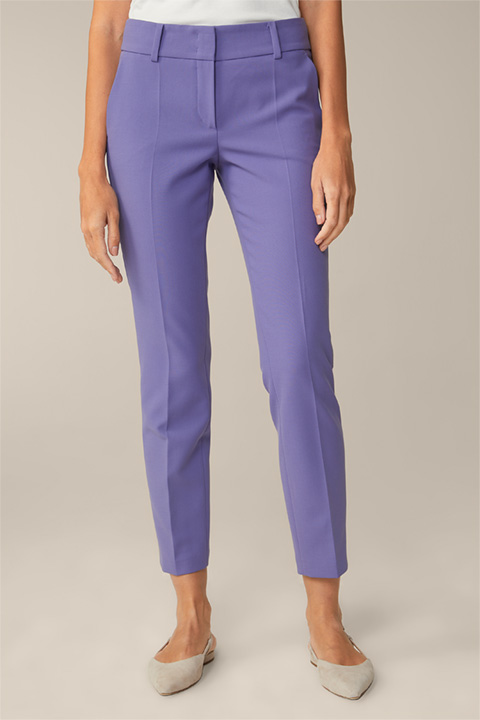 Pantalon de tailleur en crêpe, violet