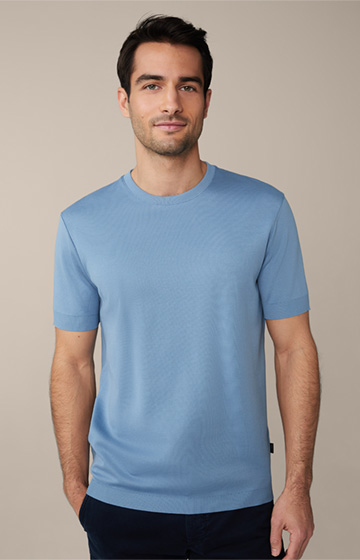Baumwoll-T-Shirt Floro in Blau