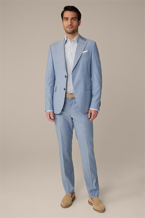 Sono-Bene Wool Blend Suit in Blue Mix