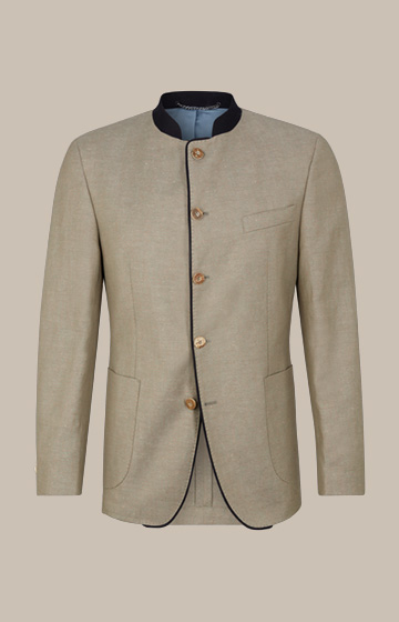 Veste d’inspiration traditionnelle Jankers Giesing, en marron chiné