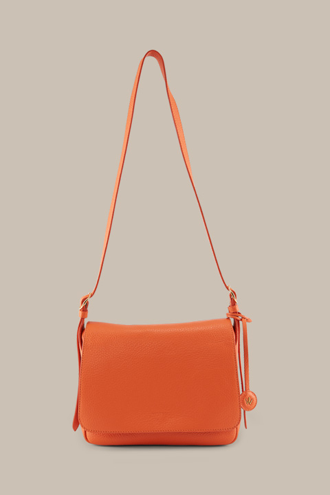 Crossbody-Bag aus Nappaleder in Orange