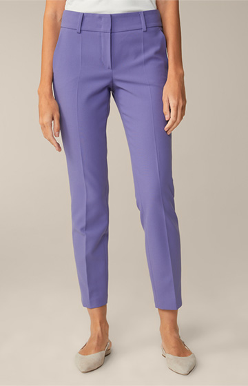 Crêpe Suit Trousers in Violet