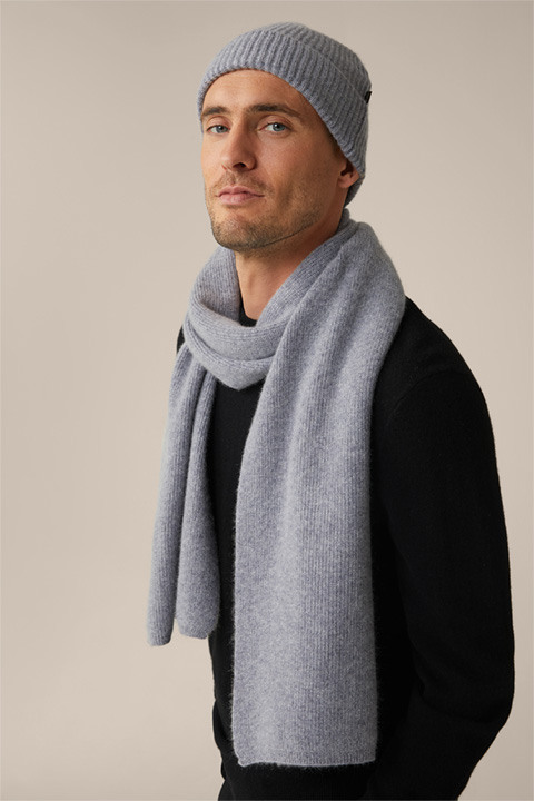 Can Cashmere Scarf in Mottled Grey