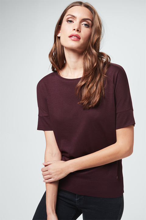 Shirt in Bordeaux