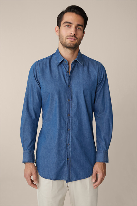 Jeans-Hemd Lapo in Denim Blue