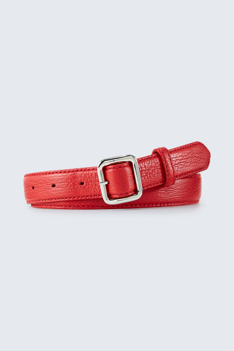 Ledergürtel in Rot