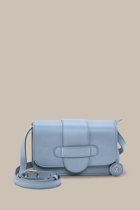 Crossbody Bag in Nappa Leather in Blue