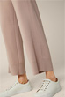 Knitted Marlene Trousers in Cropped Jogger-style in Beige
