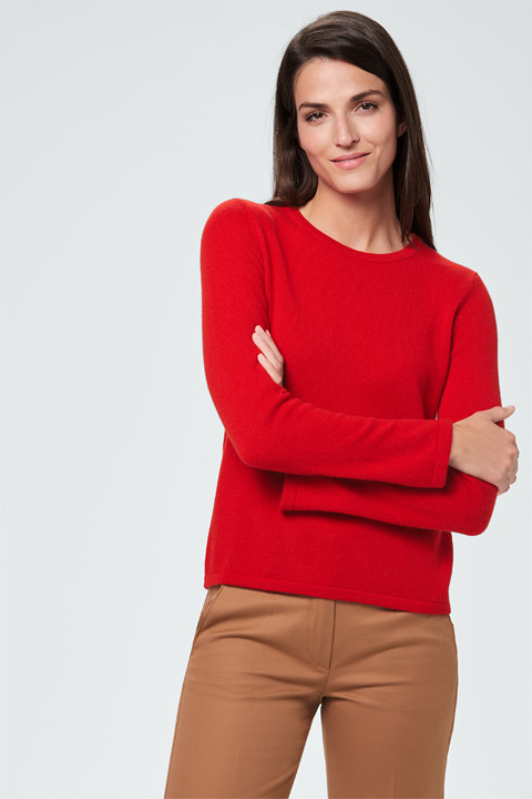 pullover rot glitzer