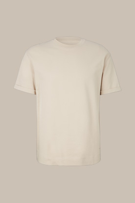 Leichtes Sweat-T-Shirt Sevo aus Baumwolle in Beige