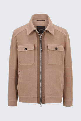 Wolljacke Ponso in Beige