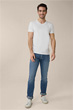 Premium Denim-Jeans Ruffo in Mittelblau stonewashed